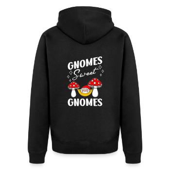 Gnomes Doux Gnomes Drôle Gnome Jardinage - Veste à capuche bio Premium Unisexe - noir - Dos - Nico (187cm)
