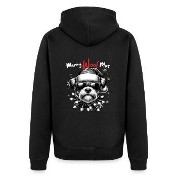 Père Noël Chien Noël Hommes et femmes - Veste à capuche bio Premium Unisexe - noir - Dos - Nico (187cm)