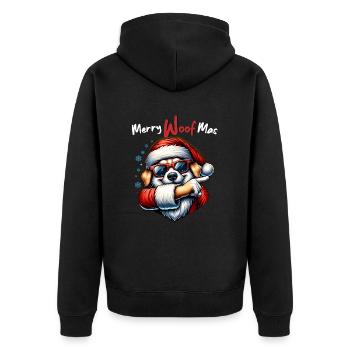 Père Noël Chien Noël Hommes et femmes - Veste à capuche bio Premium Unisexe - noir - Dos - Nico (187cm)