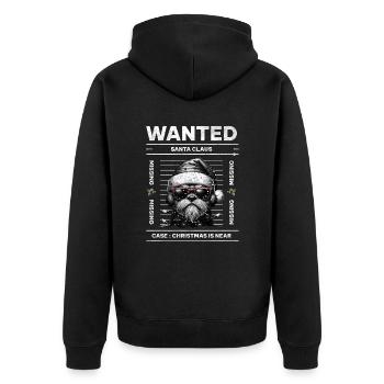 Père Noël Chien Noël Hommes et femmes - Veste à capuche bio Premium Unisexe - noir - Dos - Nico (187cm)