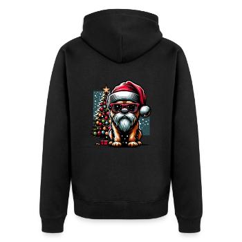 Père Noël Chien Noël Hommes et femmes - Veste à capuche bio Premium Unisexe - noir - Dos - Nico (187cm)