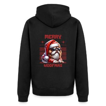 Père Noël Chien Noël Hommes et femmes - Veste à capuche bio Premium Unisexe - noir - Dos - Nico (187cm)