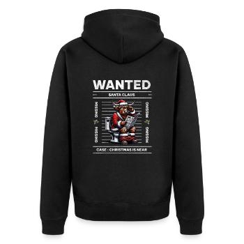 Père Noël Noël Hommes et femmes - Veste à capuche bio Premium Unisexe - noir - Dos - Nico (187cm)