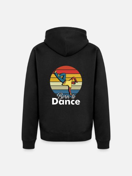 Breakdance - Breakdancer - Breakdancing - BBoy - Veste à capuche bio Premium Unisexe - noir