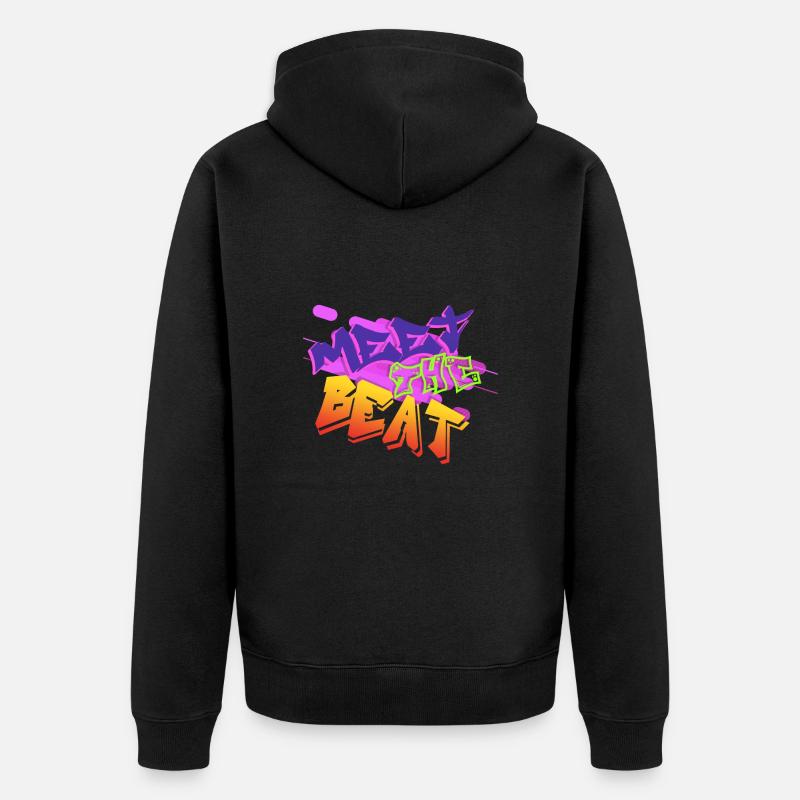 Breakdancer Graffiti - Veste à capuche bio Premium Unisexe - noir