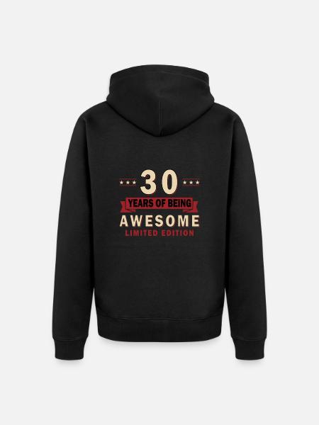 30 Geburtstag - Ekologisk premiumluvjack unisex - svart