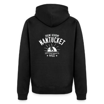 Nantucket sailing academy - Veste à capuche bio Premium Unisexe - noir - Dos - Nico (187cm)