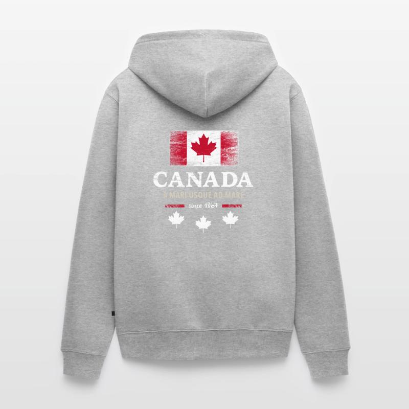 Canada Canada America maple leaf flag flag Unisex Premium Organic Zip Hoodie