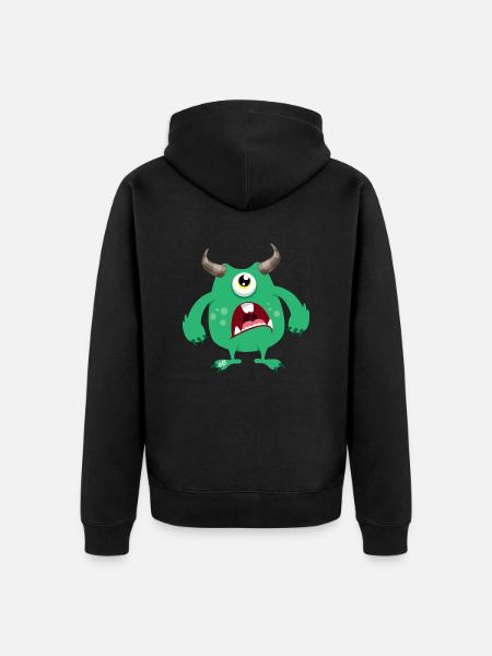 Monstaa Originaals Monster # 6 - Unisex Premium Organic Zip Hoodie - black