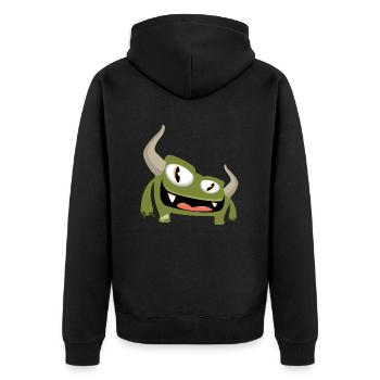 Monstaa Originaals Monster #18 - Veste à capuche bio Premium Unisexe - noir - Dos - Nico (187cm)