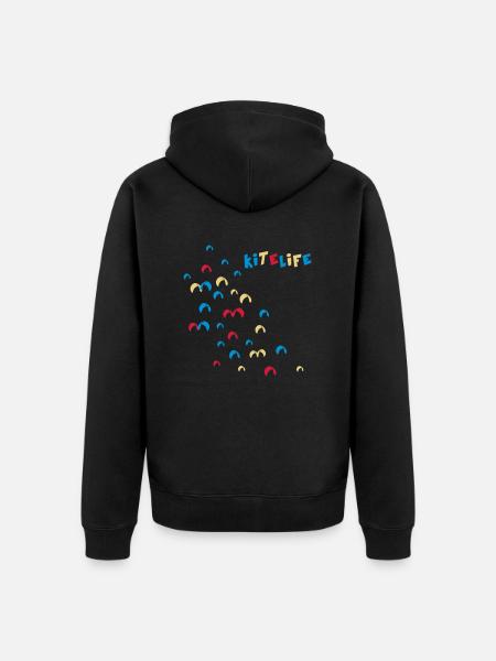 Kitelife - Unisex Premium Bio Zip Hoodie - Schwarz