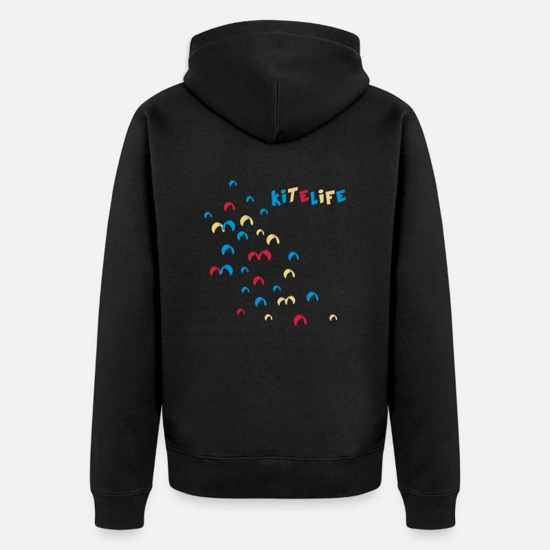 Kitelife - Unisex Premium Bio Zip Hoodie - Schwarz