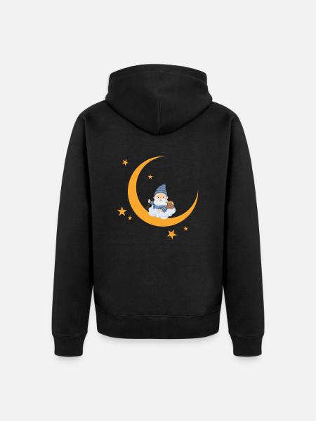 Sandman - Unisex Premium Organic Zip Hoodie - black