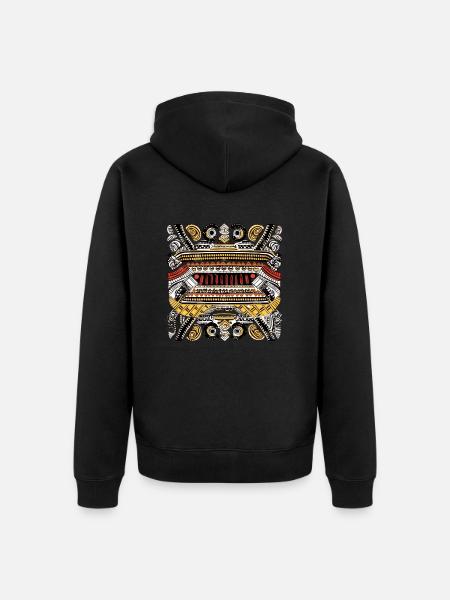 African folklore - Unisex Premium Organic Zip Hoodie - black
