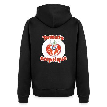 Tomato Sceptique - Veste à capuche bio Premium Unisexe - noir - Dos - Nico (187cm)