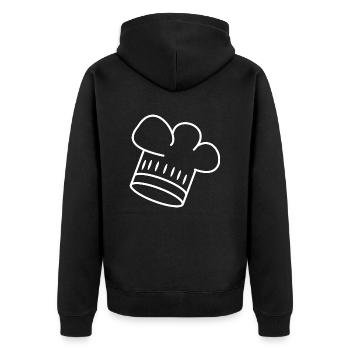 Toque - Veste à capuche bio Premium Unisexe - noir - Dos - Nico (187cm)