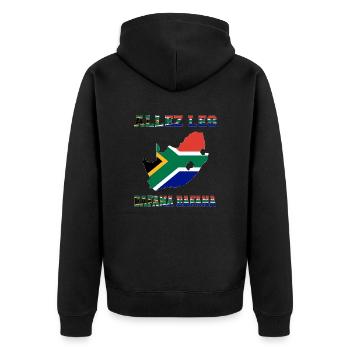 Allez LES BAFANA BAFANA Maillot de Pied - Veste à capuche bio Premium Unisexe - noir - Dos - Nico (187cm)