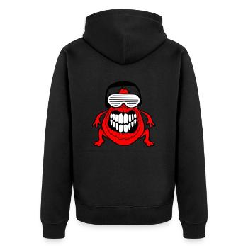 DJ Horreur Monstre Alien Alien Musique de fête - Veste à capuche bio Premium Unisexe - noir - Dos - Nico (187cm)