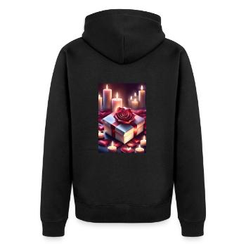 Joli cadeau - Veste à capuche bio Premium Unisexe - noir - Dos - Nico (187cm)