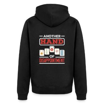 Mahjong Game Night Mah Jongg Joueur Cadeau - Veste à capuche bio Premium Unisexe - noir - Dos - Nico (187cm)