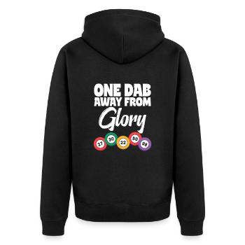 Bingo Night Fun Design for Bingo Fans - Unisex Premium Organic Zip Hoodie - black - Back - Nico (187cm)