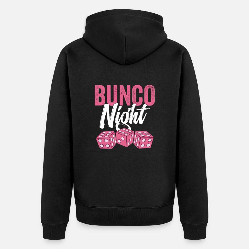 Bungo Night Game Night Dice - Veste à capuche bio Premium Unisexe - noir