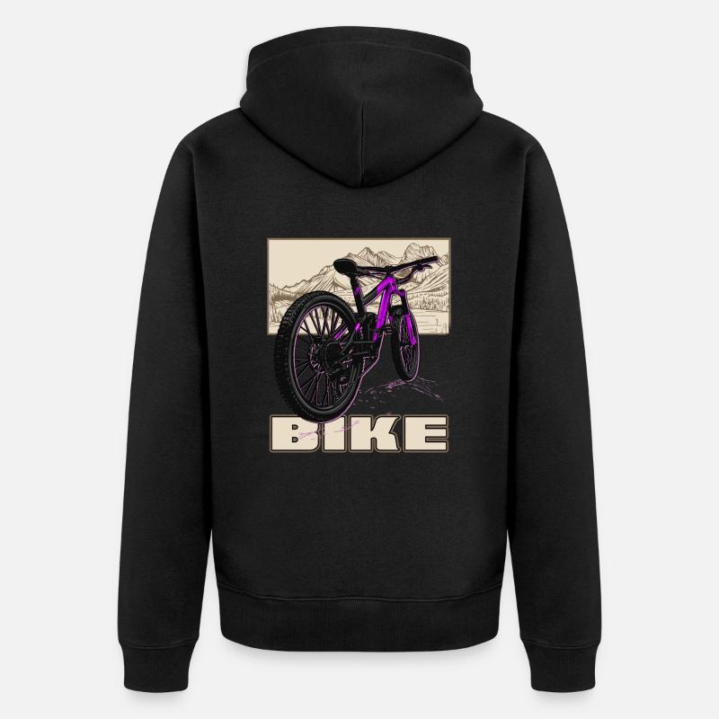 VTT VTT descente VTT - Veste à capuche bio Premium Unisexe - noir