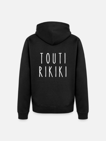 touti rikiki - Veste à capuche bio Premium Unisexe - noir
