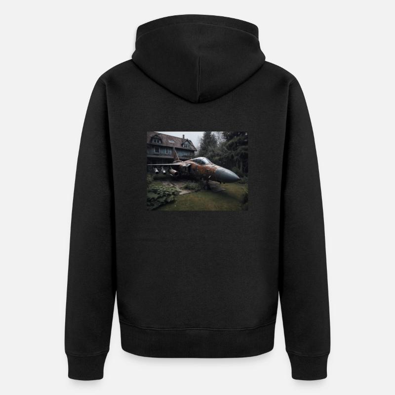 Le guerrier oublié - Veste à capuche bio Premium Unisexe - noir