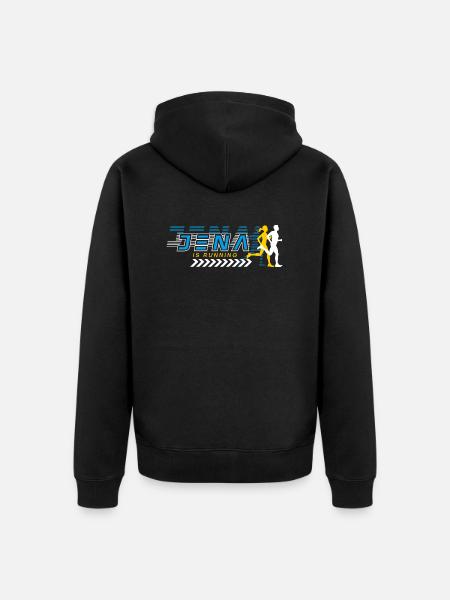 Jena Is Running - Unisex Premium Organic Zip Hoodie - black