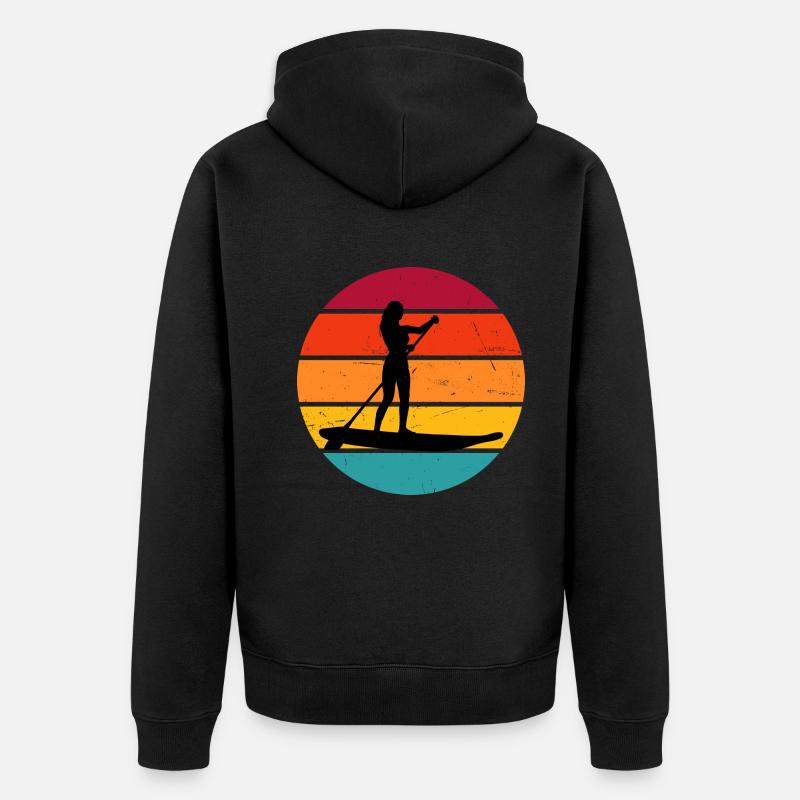 Standup Paddle Standup PaddleBoard Hommes - Veste à capuche bio Premium Unisexe - noir