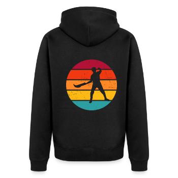Femmes Basque Pelota Pelota Jai Alai Hommes - Veste à capuche bio Premium Unisexe - noir - Dos - Nico (187cm)