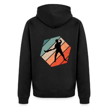 Femmes Jai Alai Hommes Pelote vasca Pelote Basque - Veste à capuche bio Premium Unisexe - noir - Dos - Nico (187cm)