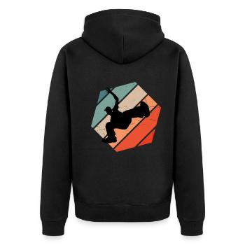 Breakdance Bboy Break Dance Hip Hop Hiphop - Veste à capuche bio Premium Unisexe - noir - Dos - Nico (187cm)