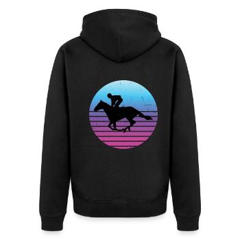 Chasse Équitation Équitation Équitation - Veste à capuche bio Premium Unisexe - noir - Dos - Nico (187cm)
