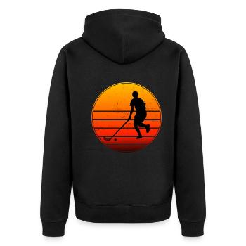 Salibandy Innebandy Lingball Homme - Veste à capuche bio Premium Unisexe - noir - Dos - Nico (187cm)