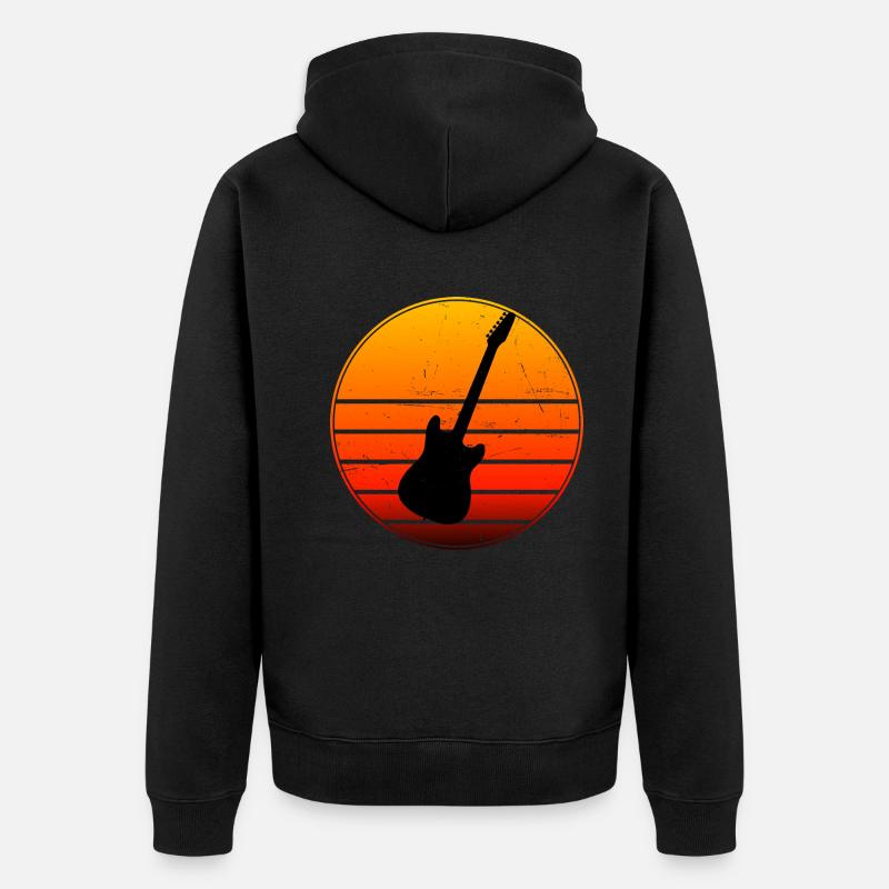 Guitariste guitariste guitare classique - Veste à capuche bio Premium Unisexe - noir