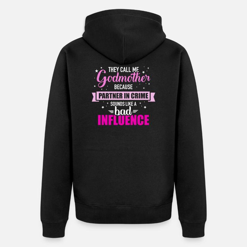 Marraine - Veste à capuche bio Premium Unisexe - noir