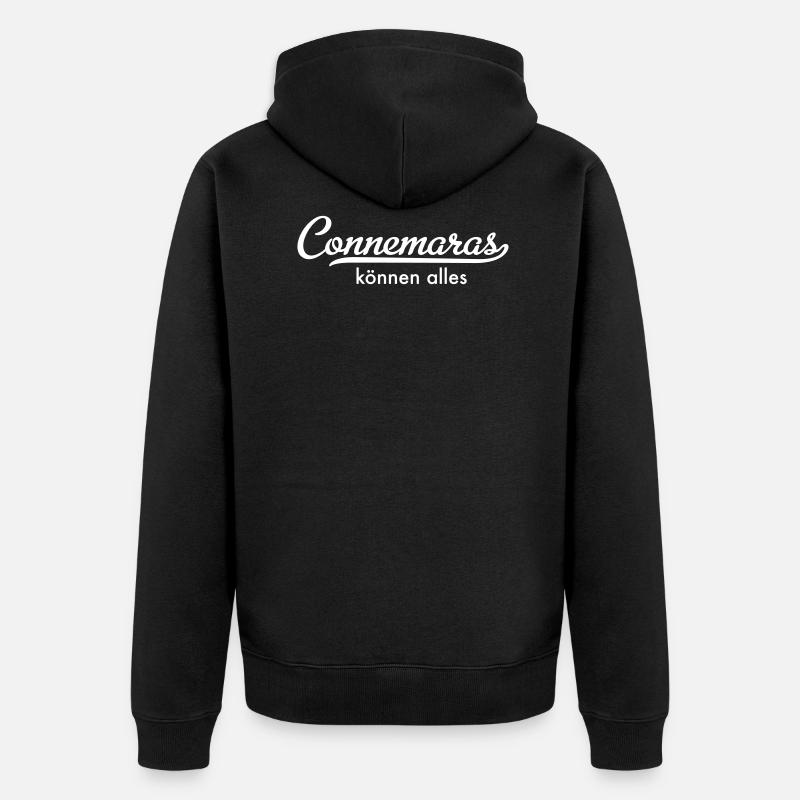 Poney du Connemara - Veste à capuche bio Premium Unisexe - noir
