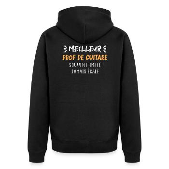 Souvent imité jamai égalé meilleur prof de guitare - Veste à capuche bio Premium Unisexe - noir - Dos - Nico (187cm)