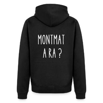 montma a ra - Veste à capuche bio Premium Unisexe - noir - Dos - Nico (187cm)