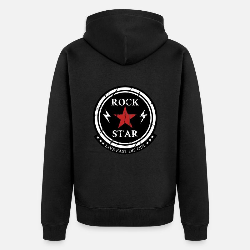 ROCK STAR - Veste à capuche bio Premium Unisexe - noir