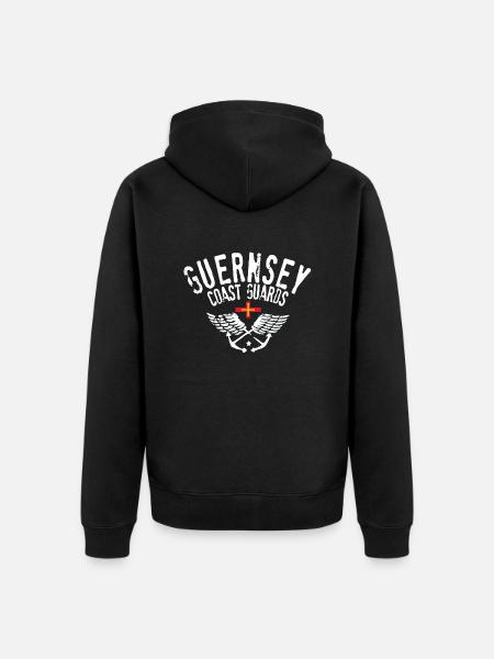 Guernsey coast guards - Unisex Premium Organic Zip Hoodie - black
