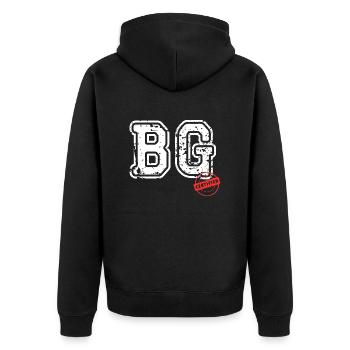 beau gosse - Veste à capuche bio Premium Unisexe - noir - Dos - Nico (187cm)
