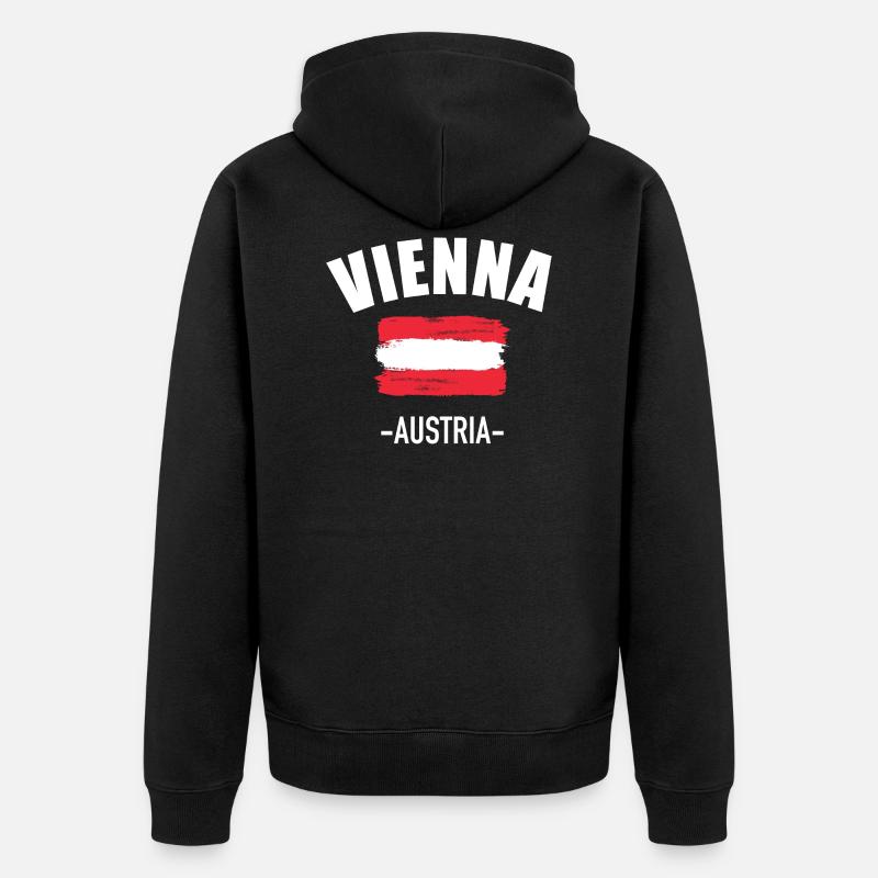 Vienne - Veste à capuche bio Premium Unisexe - noir