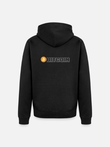 Bitcoin - Veste à capuche bio Premium Unisexe - noir