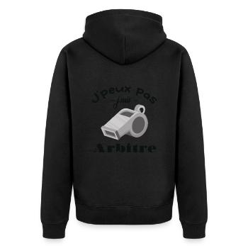 J'peux Pas J'ai Arbitre - Veste à capuche bio Premium Unisexe - noir - Dos - Nico (187cm)