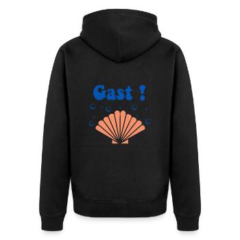 Gast ! - Veste à capuche bio Premium Unisexe - noir - Dos - Nico (187cm)