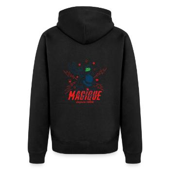 Asterix & Obelix Magique 1959 Ébauche Design - Veste à capuche bio Premium Unisexe - noir - Dos - Nico (187cm)