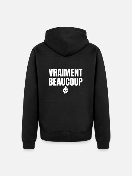 vraiment beaucoup - Veste à capuche bio Premium Unisexe - noir